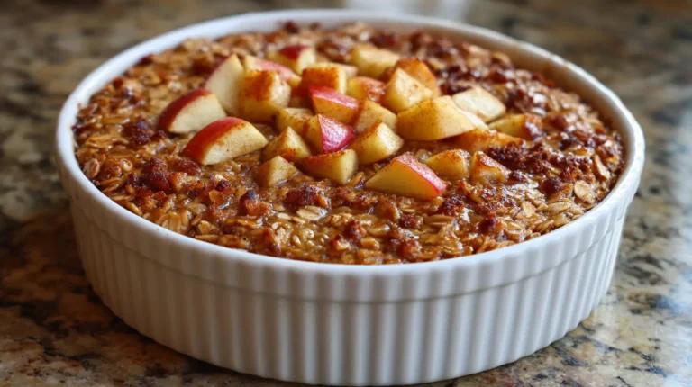 Apple Cinnamon Baked Oatmeal Delight