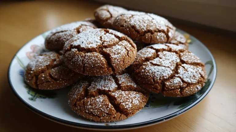 Soft Molasses Crinkle Cookies